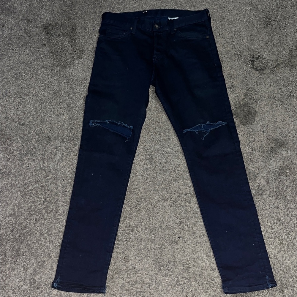 Men's Navy Skinny Jeans